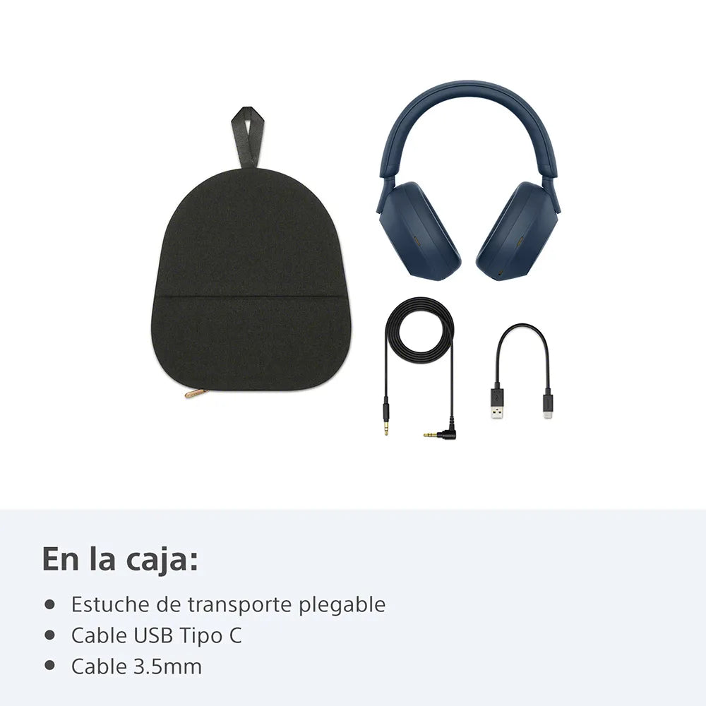 Audífonos inalámbricos con noise cancelling WH-1000XM5 (blue)